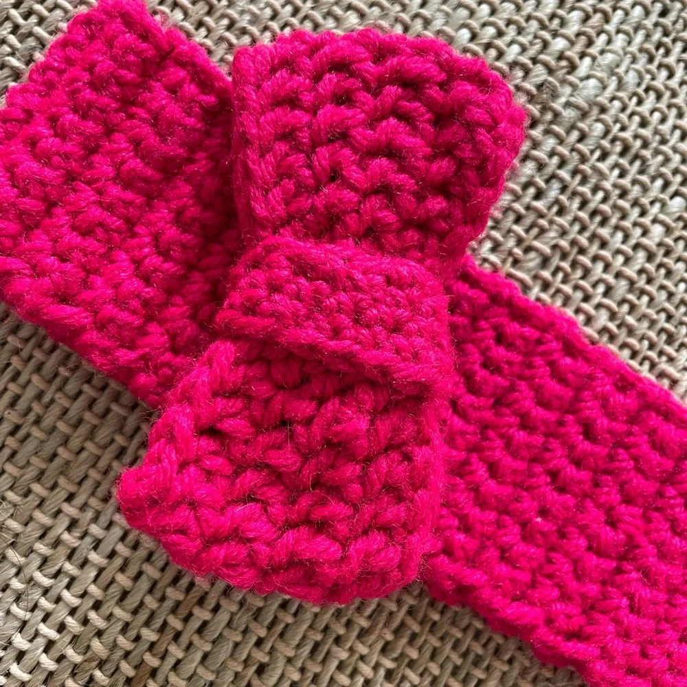 ZARA Handmade Pink Knit Headband for Kids